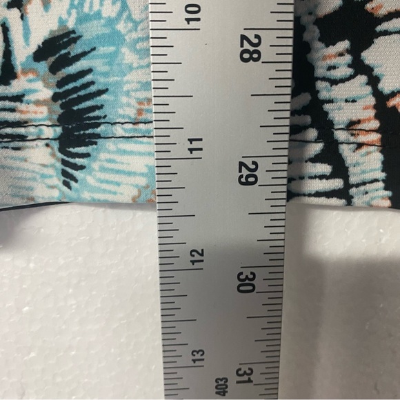 Ali Miles Shirt Women 1X Colorful Tunic Sheer Flowy Sleeves Art To Wear Abstract - Picture 8 of 9